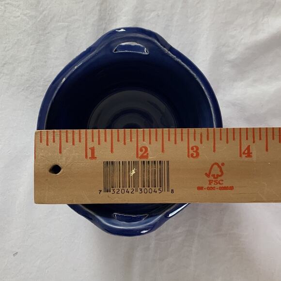 Ceramiche Alfa Ceramic Small Bowl Dessert Bowls with Handles Blue Made in Italy - Picture 8 of 8